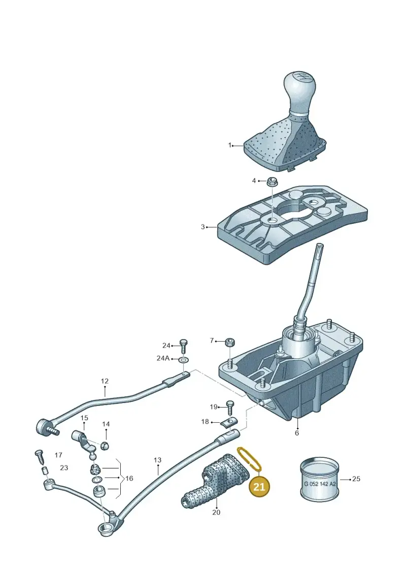 8D0711219 — SEAT Exeo ST Reference (2008-2011) diagram 249711400, position 21