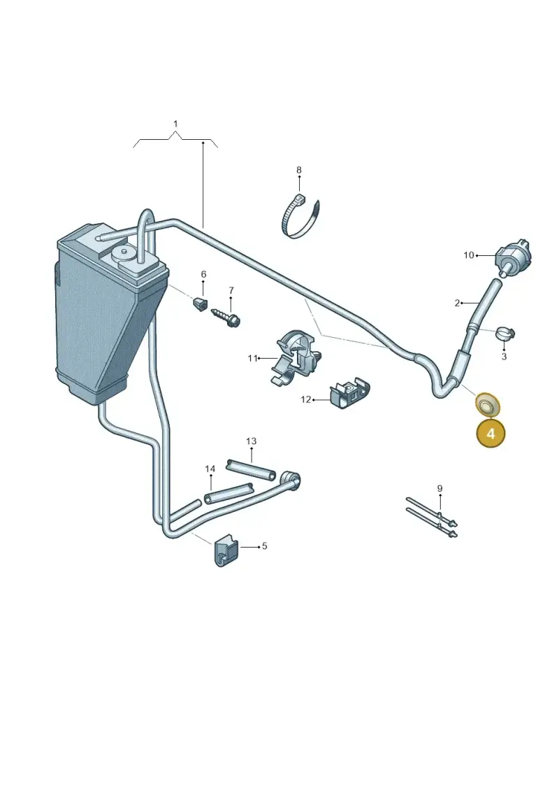 8D0721495B — SEAT Exeo ST Reference (2008-2011) diagram 273201950, position 4