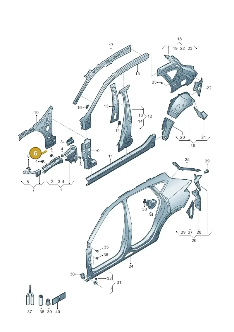 8D0805521A — SEAT Formentor TSI CUPRA (2020-) diagram 5ff809000, position 6
