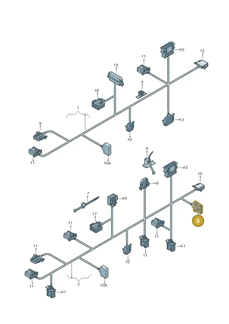 8D0937731A — SEAT Altea XL Reference (2013-2013) diagram 409972660, position 5