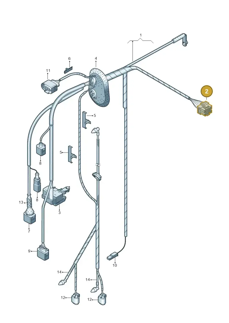8D0937733 — SEAT Exeo ST Reference (2008-2011) diagram 249971750, position 2