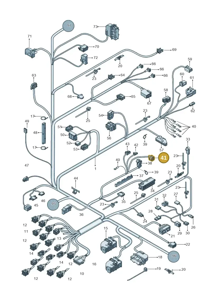 8D0971975 — SEAT Ibiza Reference (2012-2012) diagram 639971820, position 41