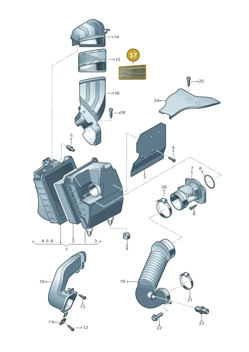 8E0129054 — SEAT Exeo ST Reference (2008-2011) diagram 249129200, position 17