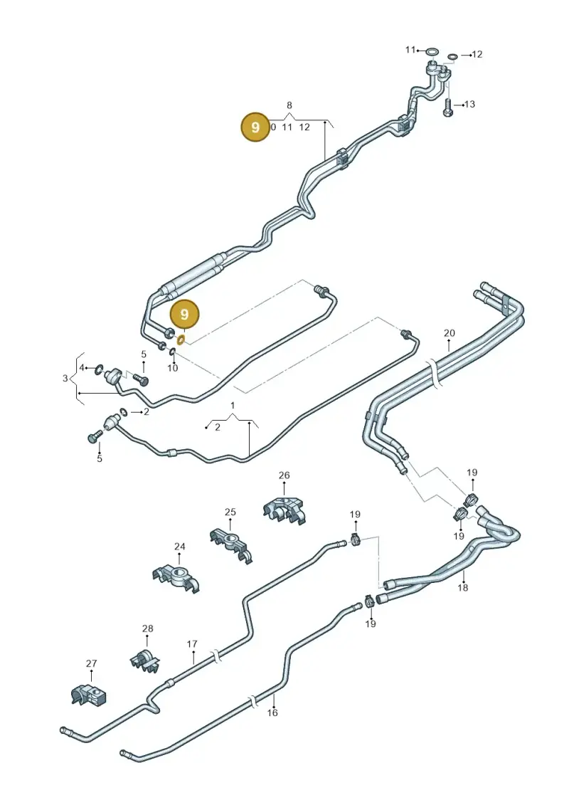 8E0260749D — SEAT Alhambra Stylance (2015-2022) diagram 863819500, position 9
