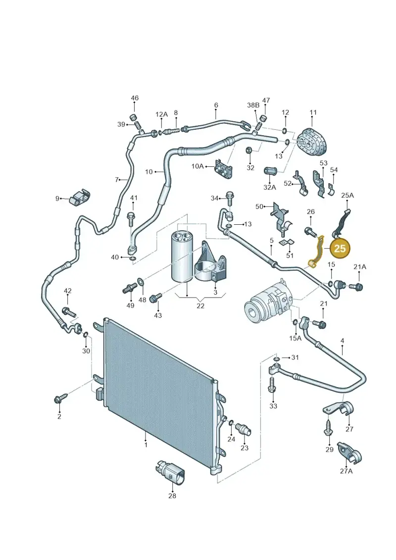 8E0260759BK — SEAT Exeo ST Reference (2008-2011) diagram 249260410, position 25