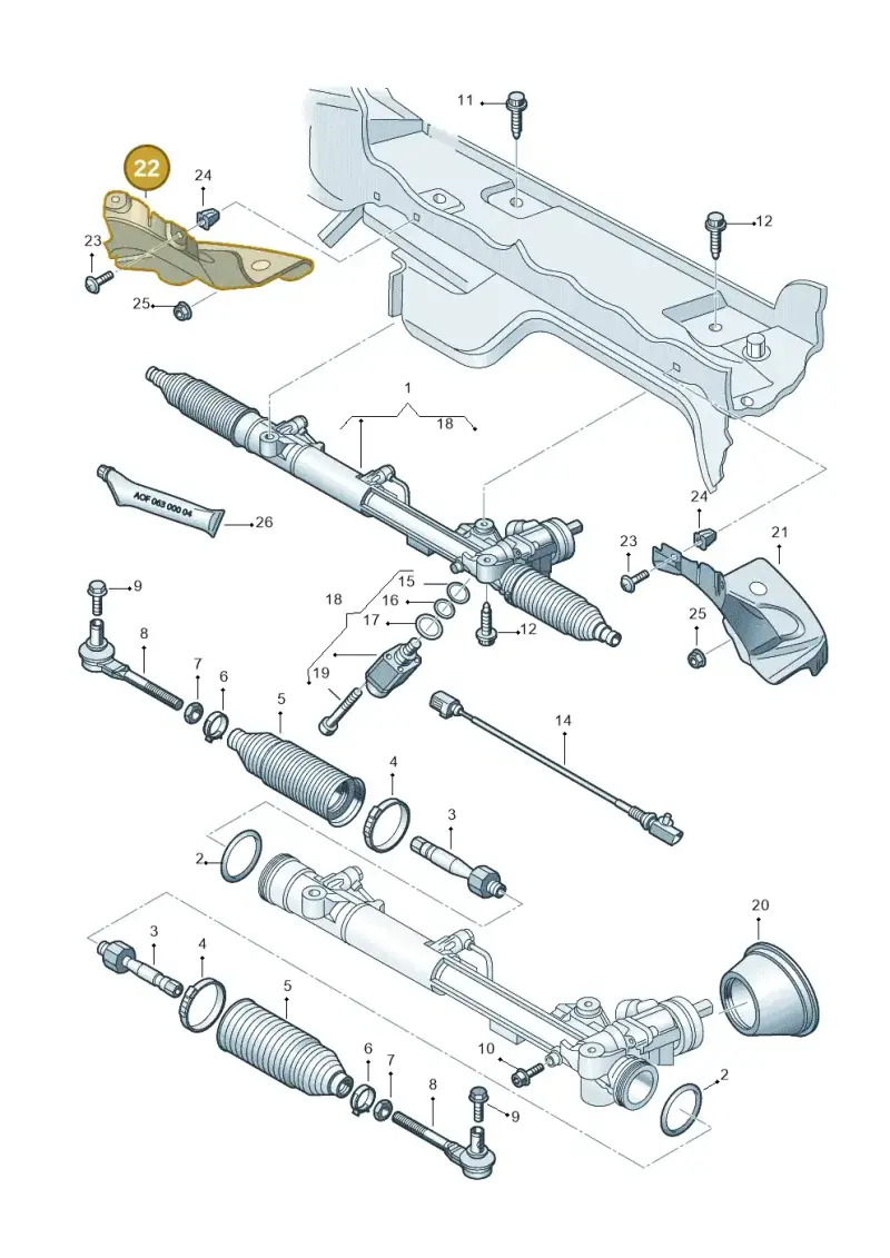 8E0422704B — SEAT Exeo ST Reference (2008-2011) diagram 448422100, position 22