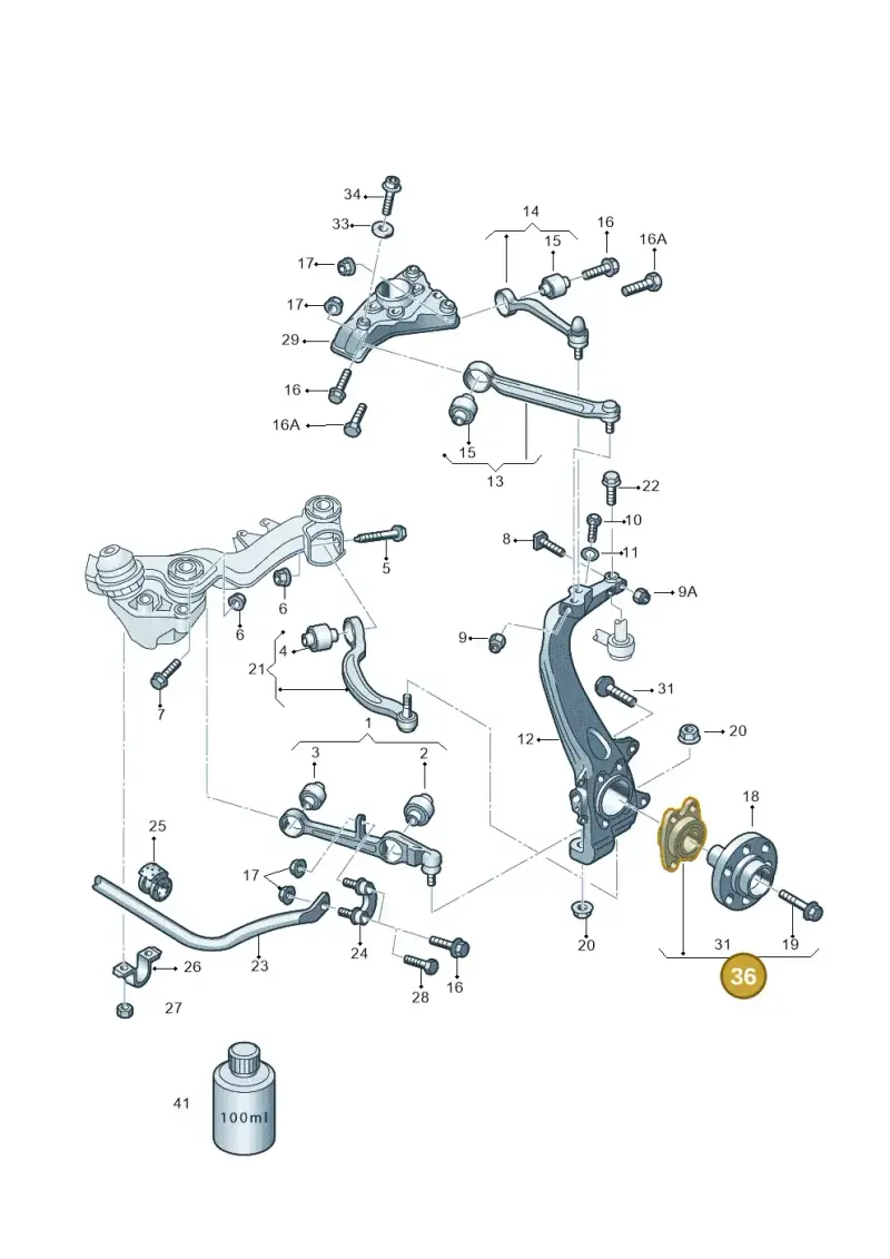 8E0498625B — SEAT Exeo ST Reference (2008-2011) diagram 233407000, position 36