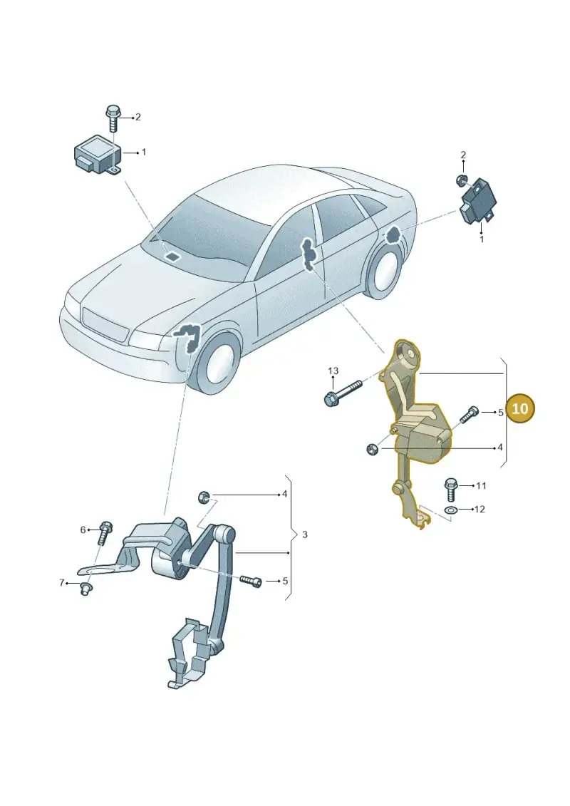 8E0616571H — SEAT Exeo ST Reference (2008-2011) diagram 249941250, position 10