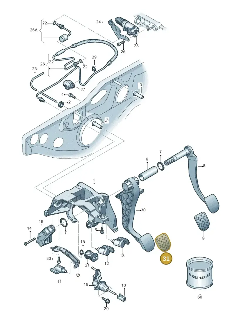 8E072117301C — SEAT Exeo ST Reference (2008-2011) diagram 454721300, position 31