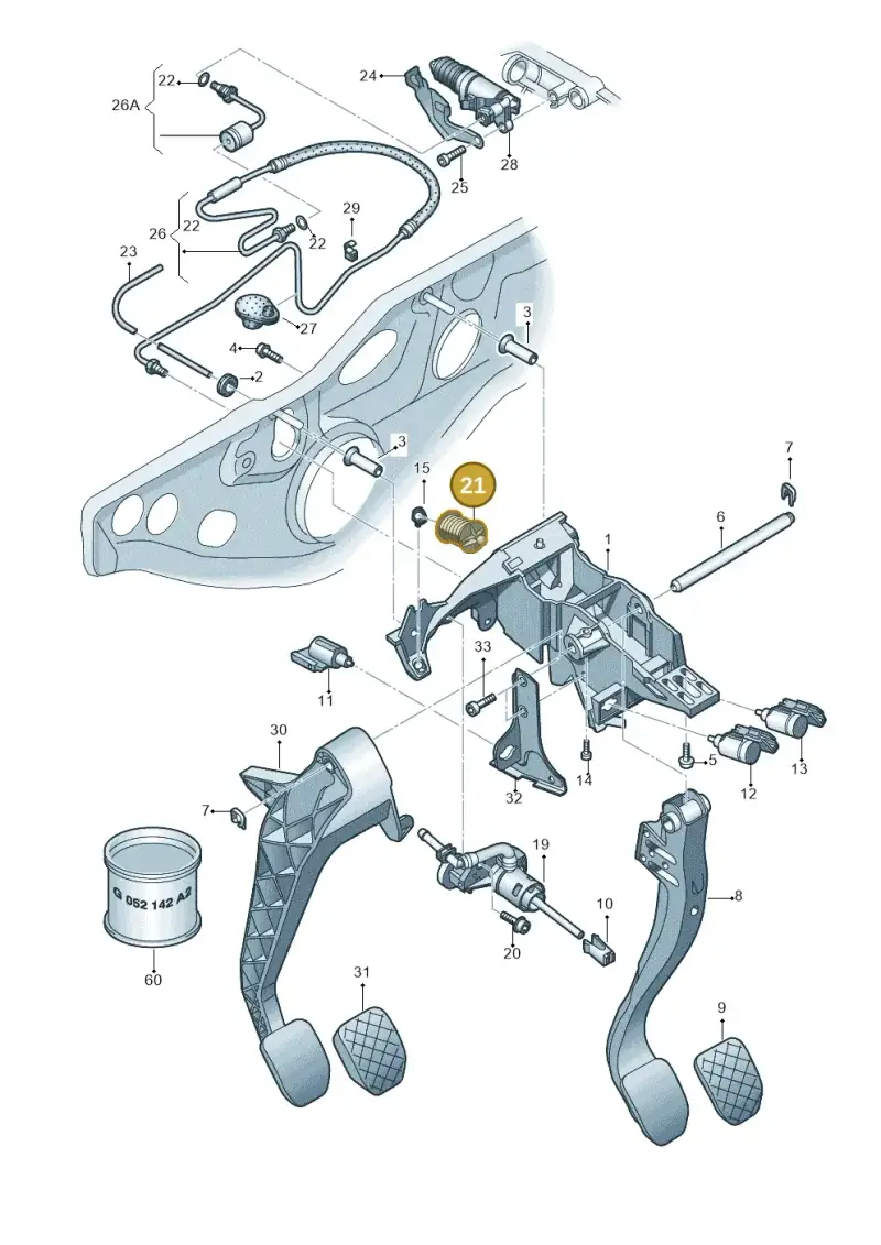 8E0721403C — SEAT Exeo ST Reference (2008-2011) diagram 454721250, position 21