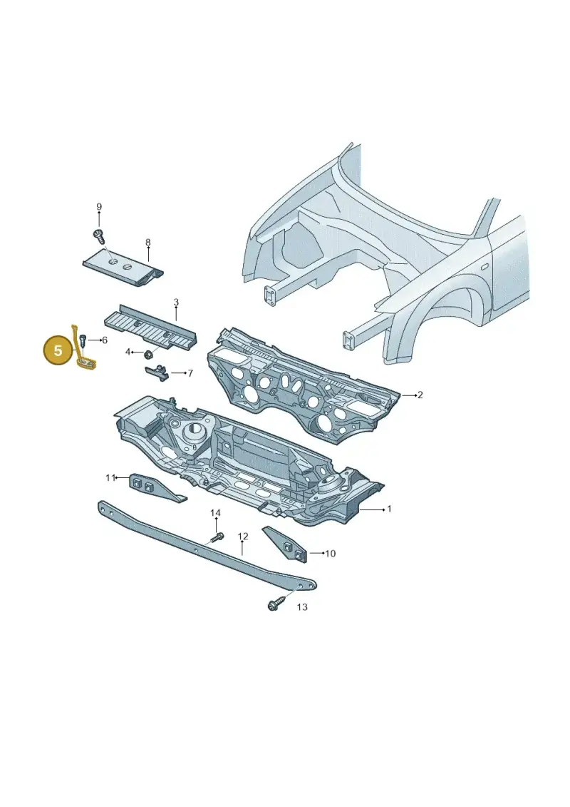 8E0803123C — SEAT Exeo ST Reference (2008-2011) diagram 664805000, position 5