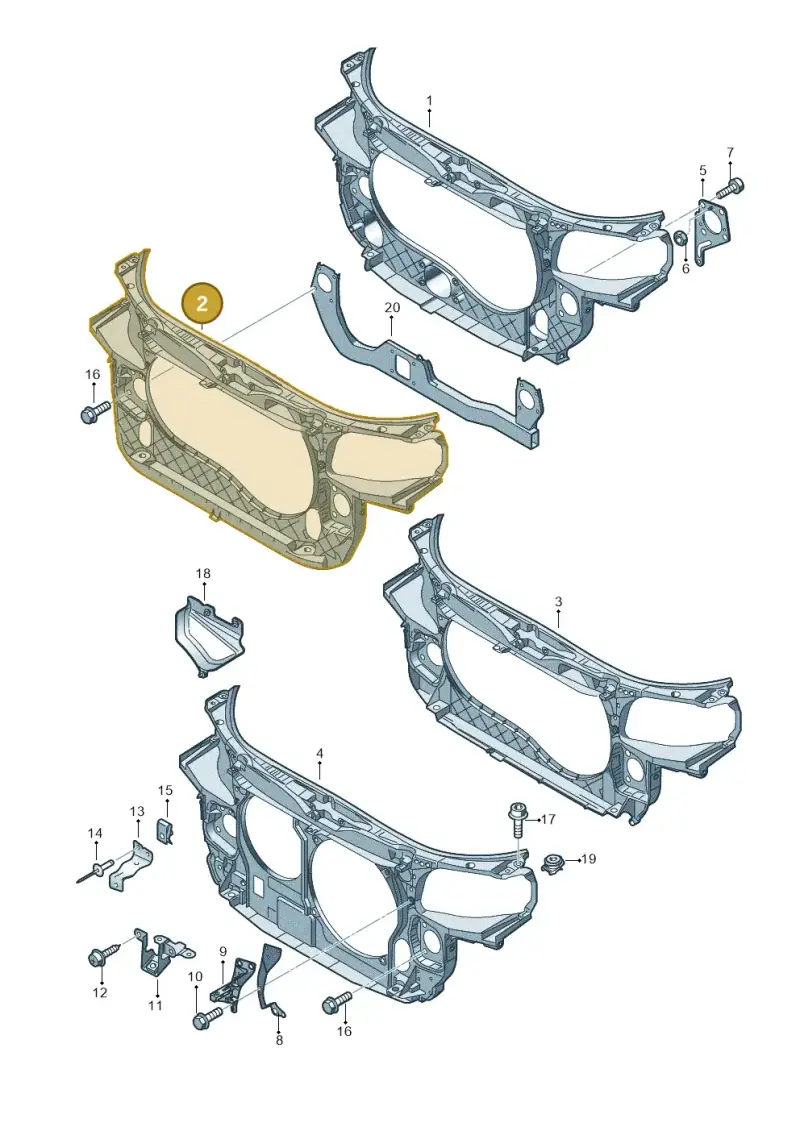 8E0805594E — SEAT Exeo ST Reference (2008-2011) diagram 454805500, position 2
