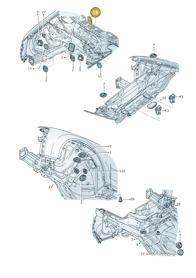 8E0819425 — SEAT Exeo ST Reference (2008-2011) diagram 249803350, position 19