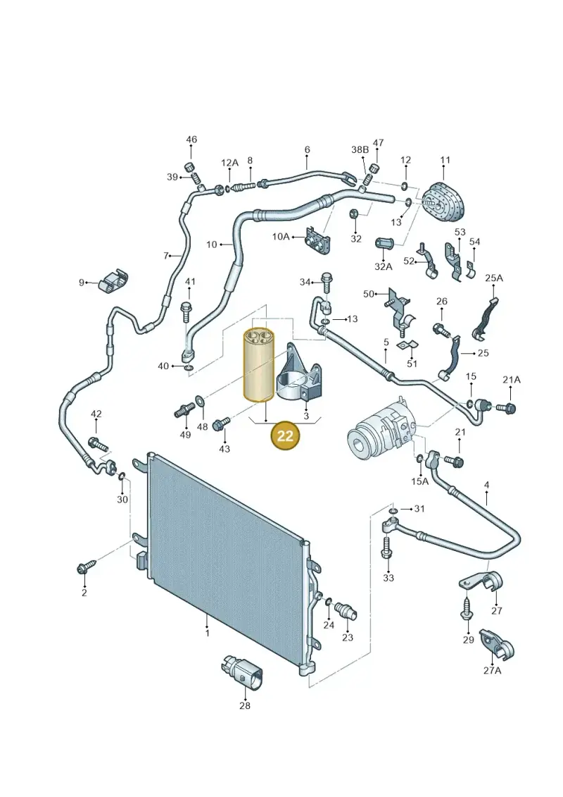 8E0820193P — SEAT Exeo ST Reference (2008-2011) diagram 249260410, position 22