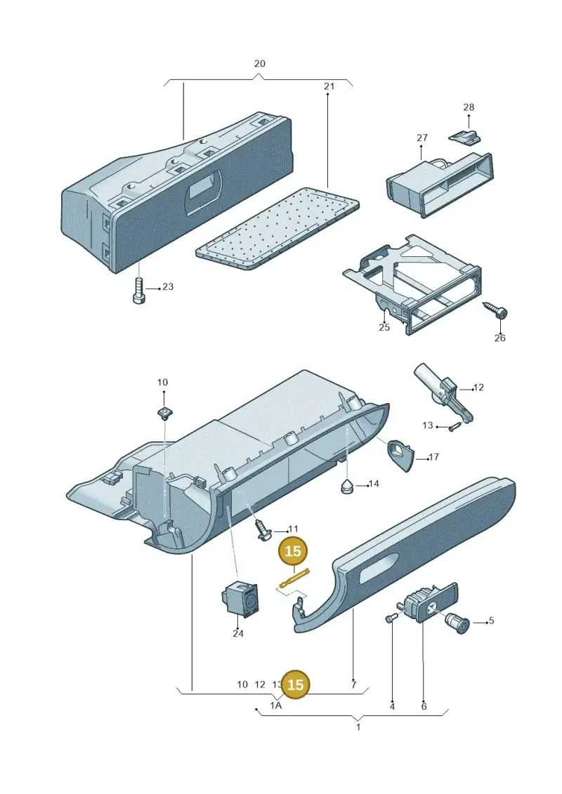 8E0857169 — SEAT Exeo ST Reference (2008-2011) diagram 249857200, position 15