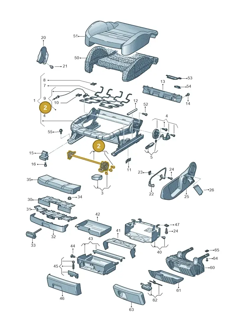 8E0881093 — SEAT Exeo ST Reference (2008-2011) diagram 448881000, position 2