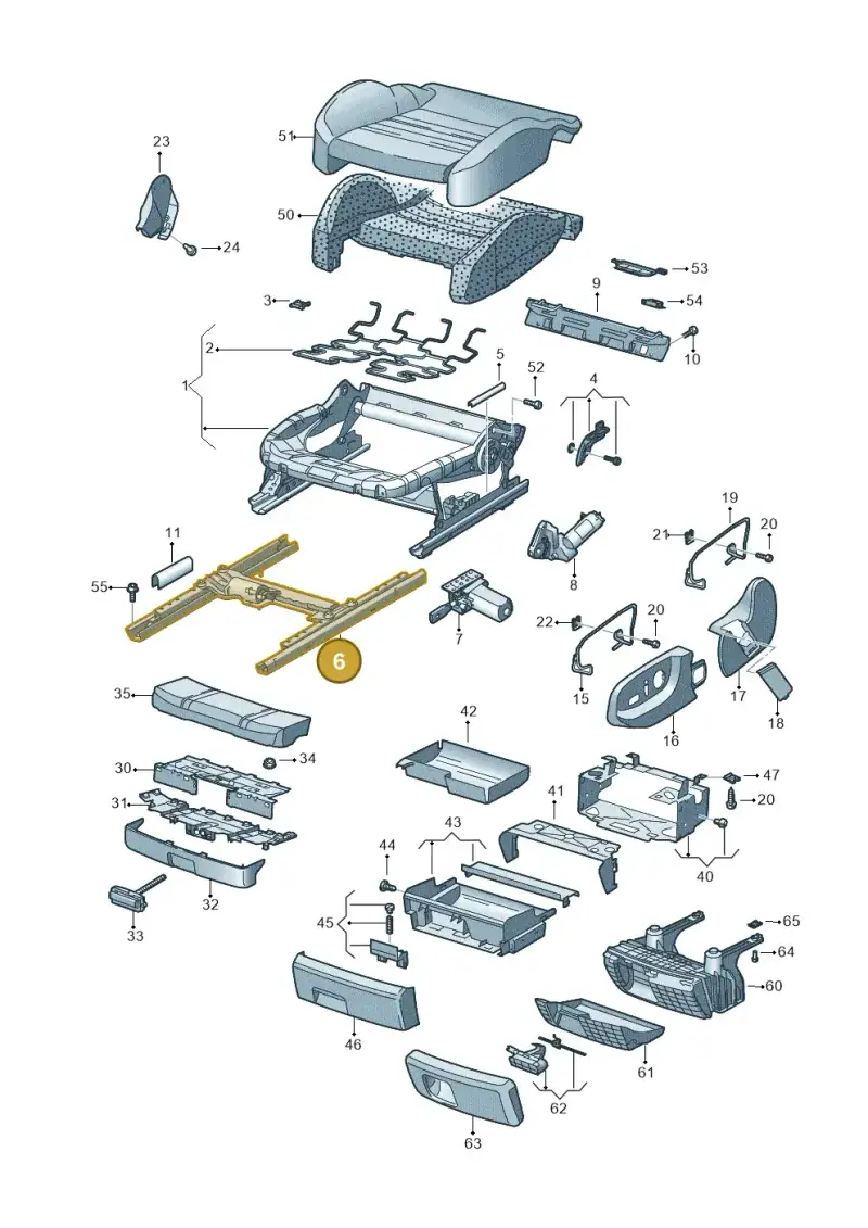 8E0881183E — SEAT Exeo ST Reference (2008-2011) diagram 448881100, position 6