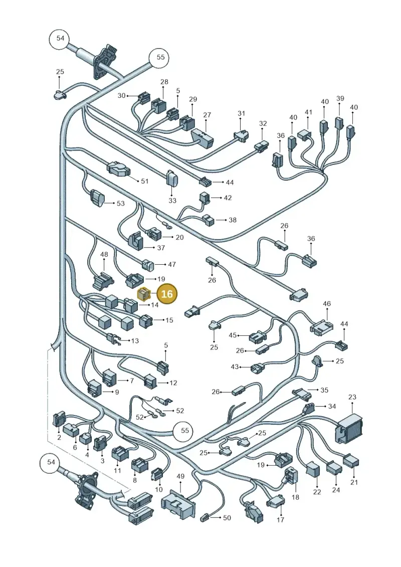 8E0937527 — SEAT Altea XL Reference (2013-2013) diagram 418971840, position 16