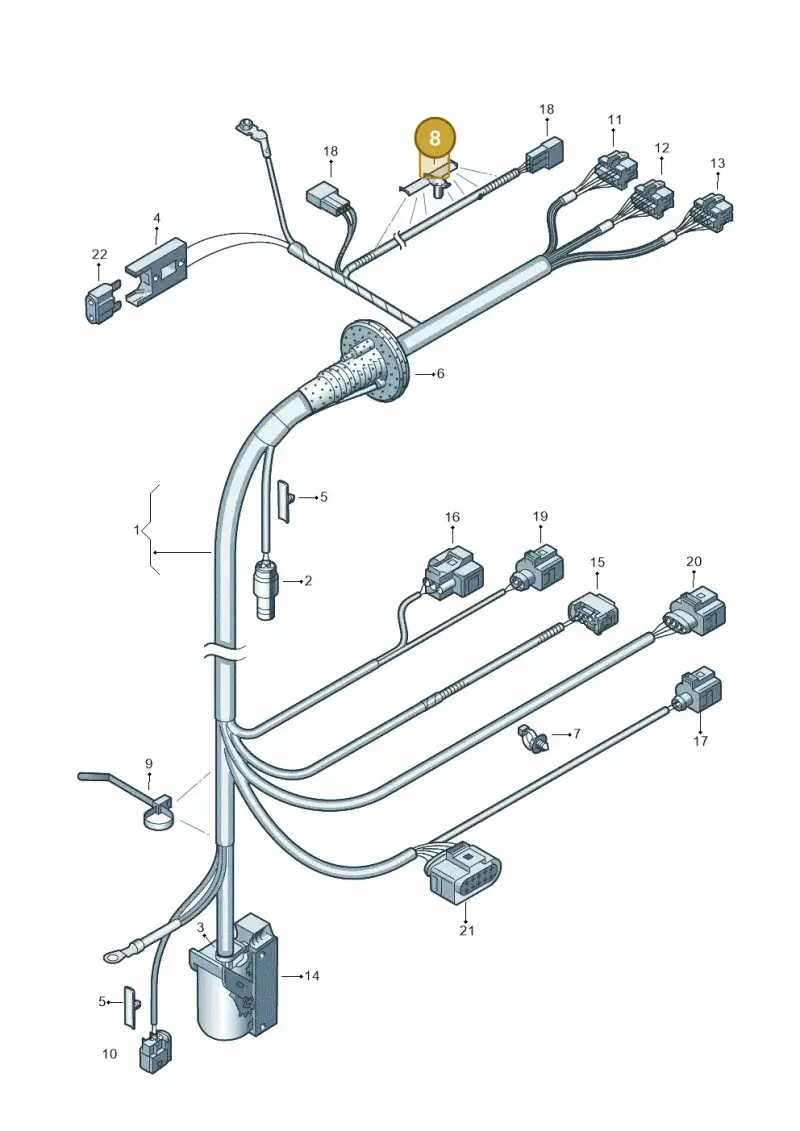 8E0971818A — SEAT Exeo ST Reference (2008-2011) diagram 249971000, position 8