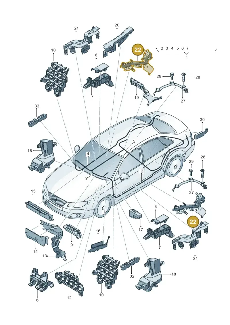 8E0971821A — SEAT Exeo ST Reference (2008-2011) diagram 664971800, position 22