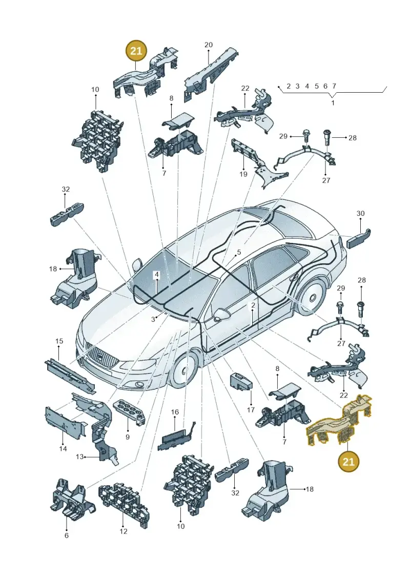 8E0971822B — SEAT Exeo ST Reference (2008-2011) diagram 664971800, position 21