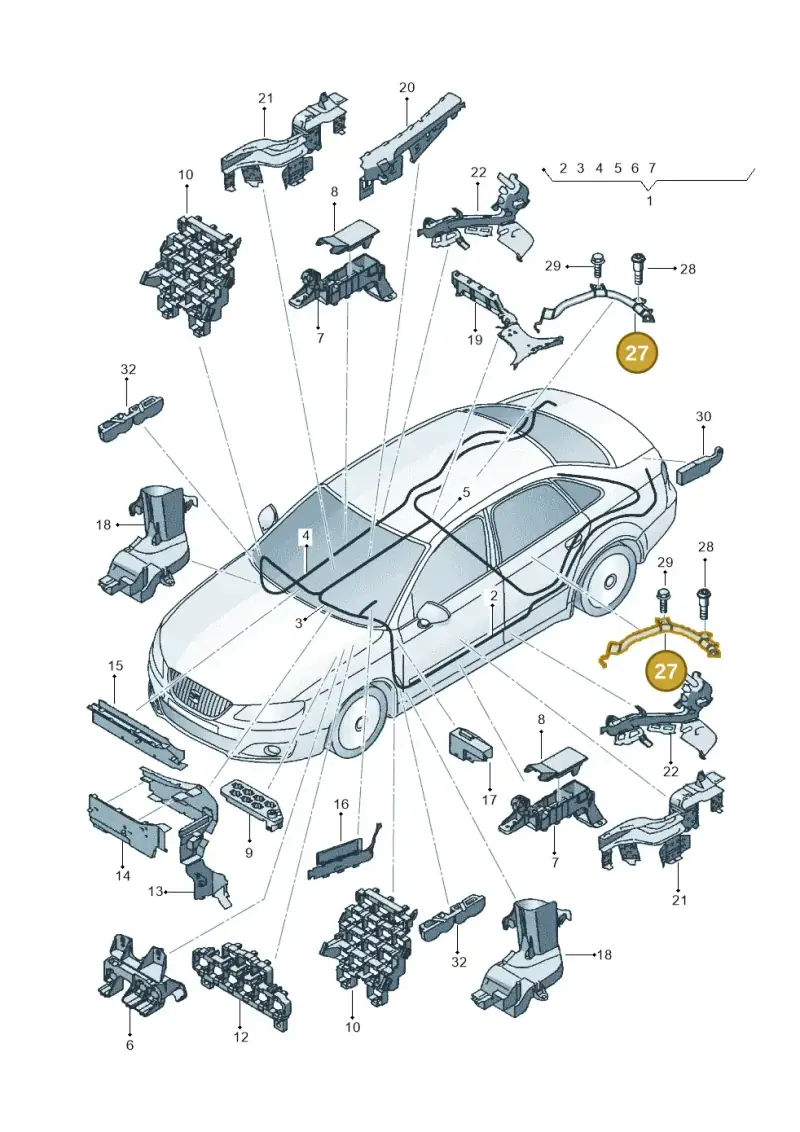 8E0971822E — SEAT Exeo ST Reference (2008-2011) diagram 664971800, position 27
