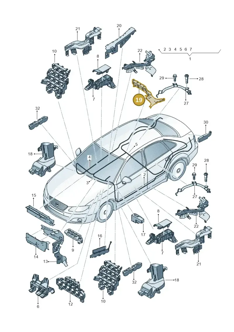 8E0971824AB — SEAT Exeo ST Reference (2008-2011) diagram 664971800, position 19