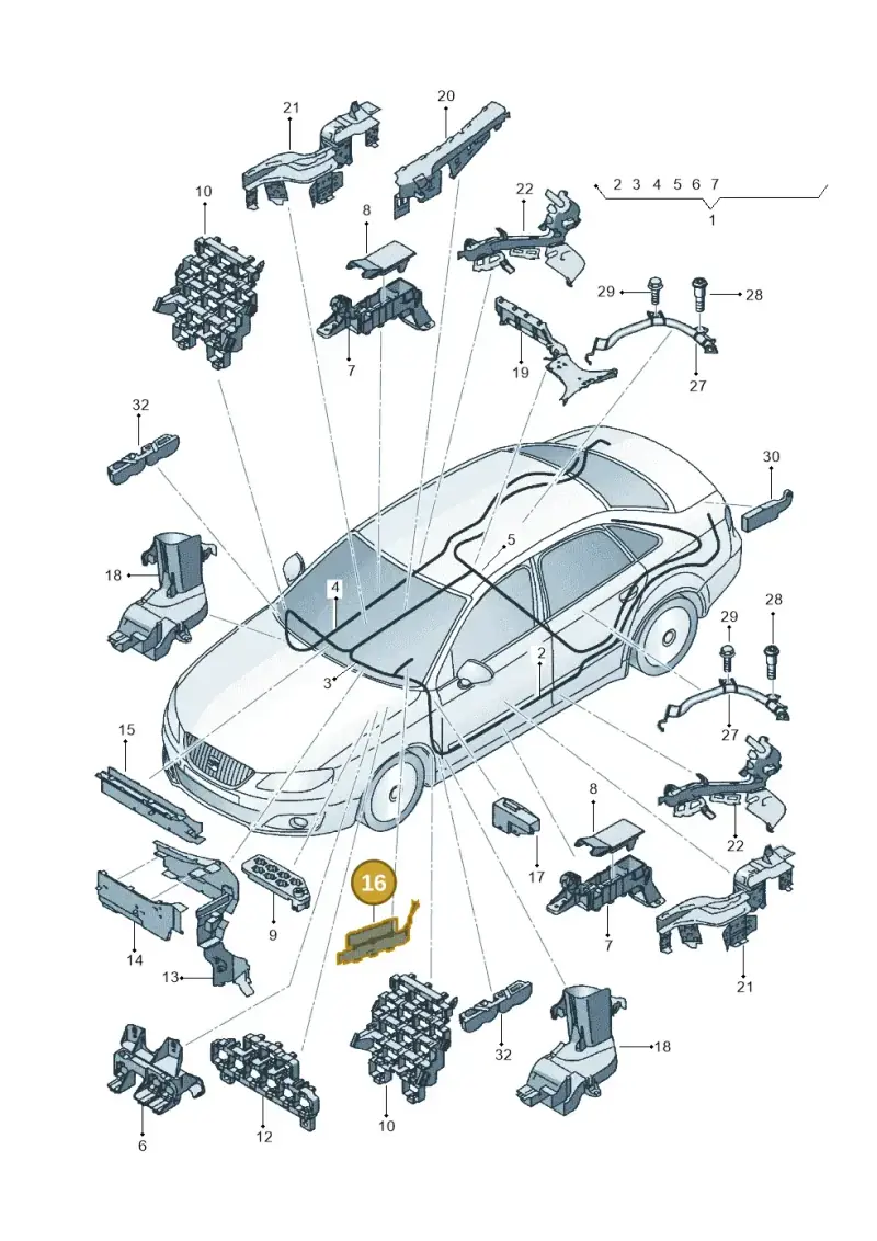 8E0971824P — SEAT Exeo ST Reference (2008-2011) diagram 664971800, position 16
