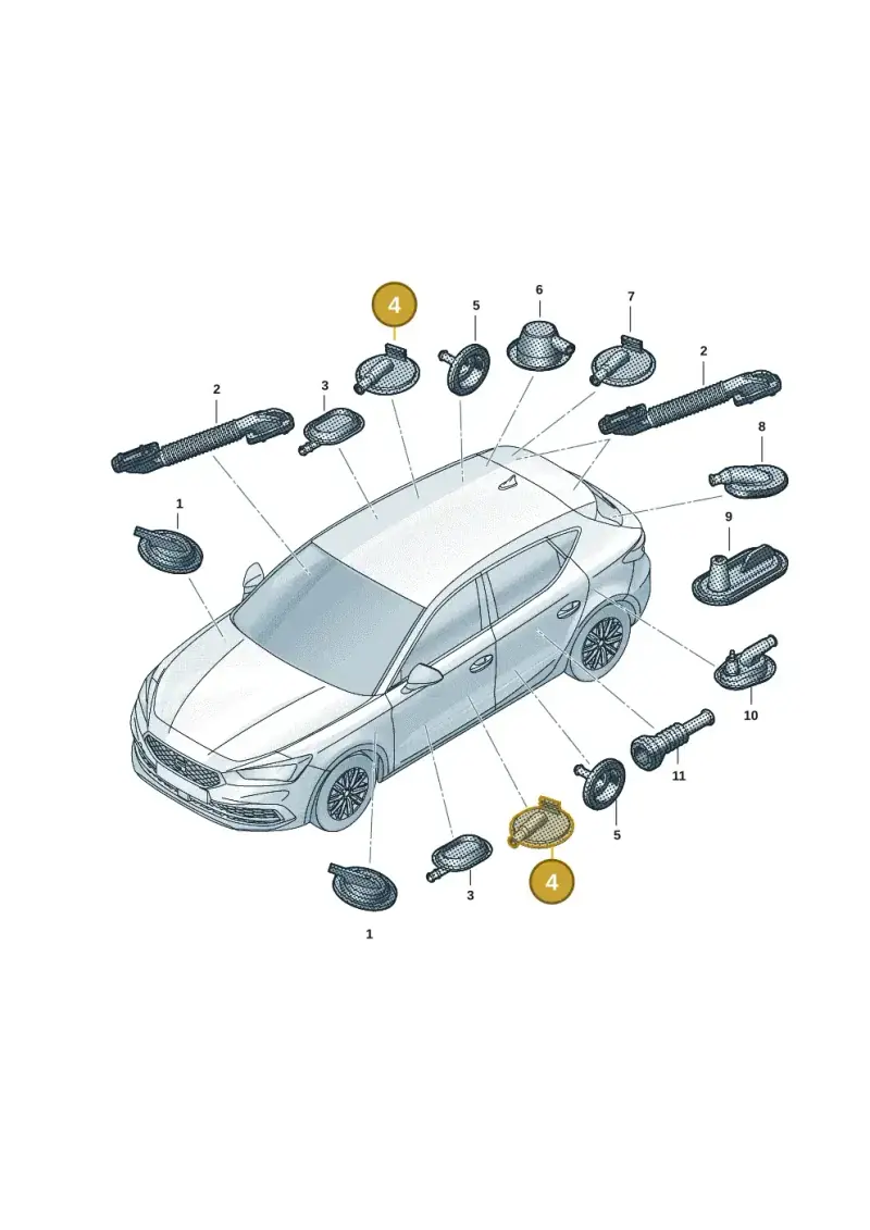 8E0971841F — SEAT Formentor TSI CUPRA (2020-) diagram 5fn971092, position 4