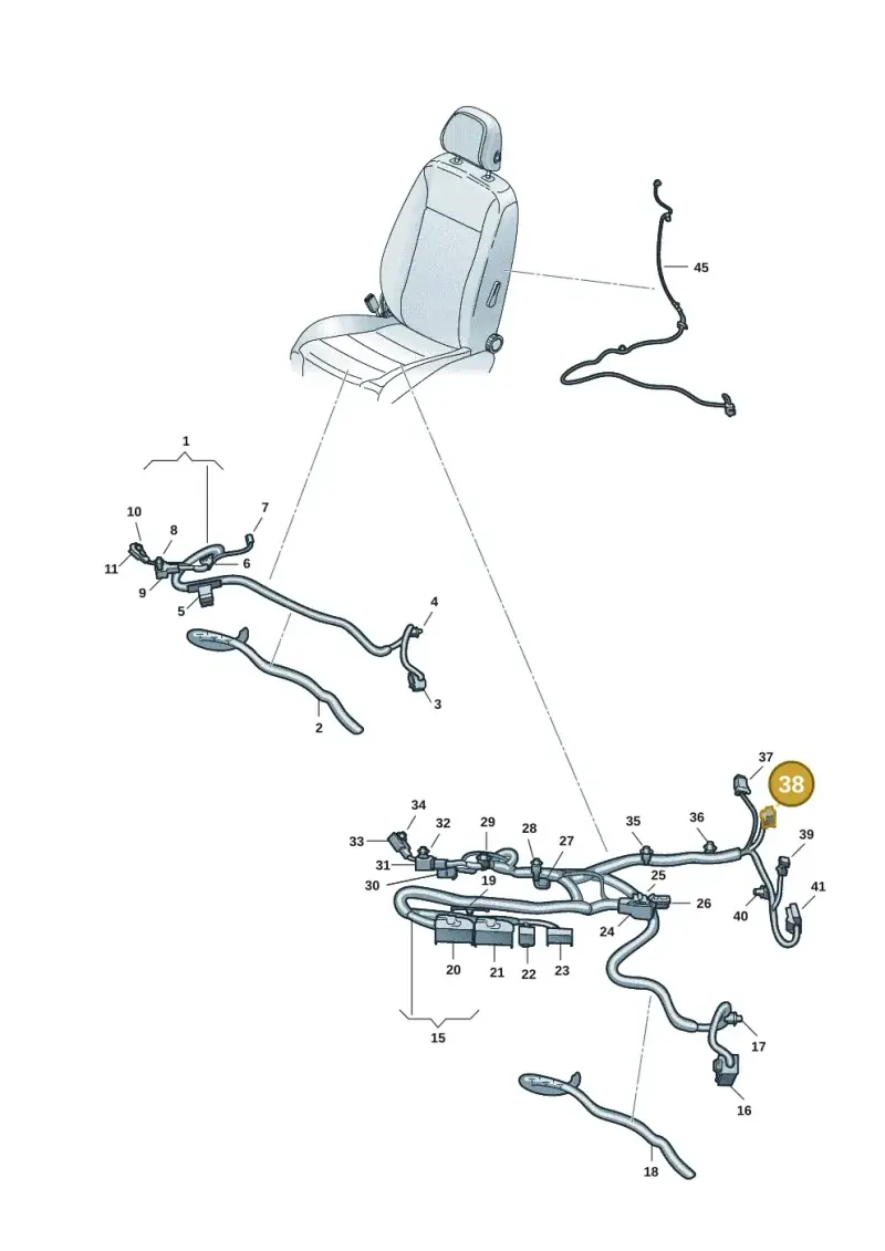 8E0972112 — SEAT Formentor TSI CUPRA (2020-) diagram 5fn972026, position 38