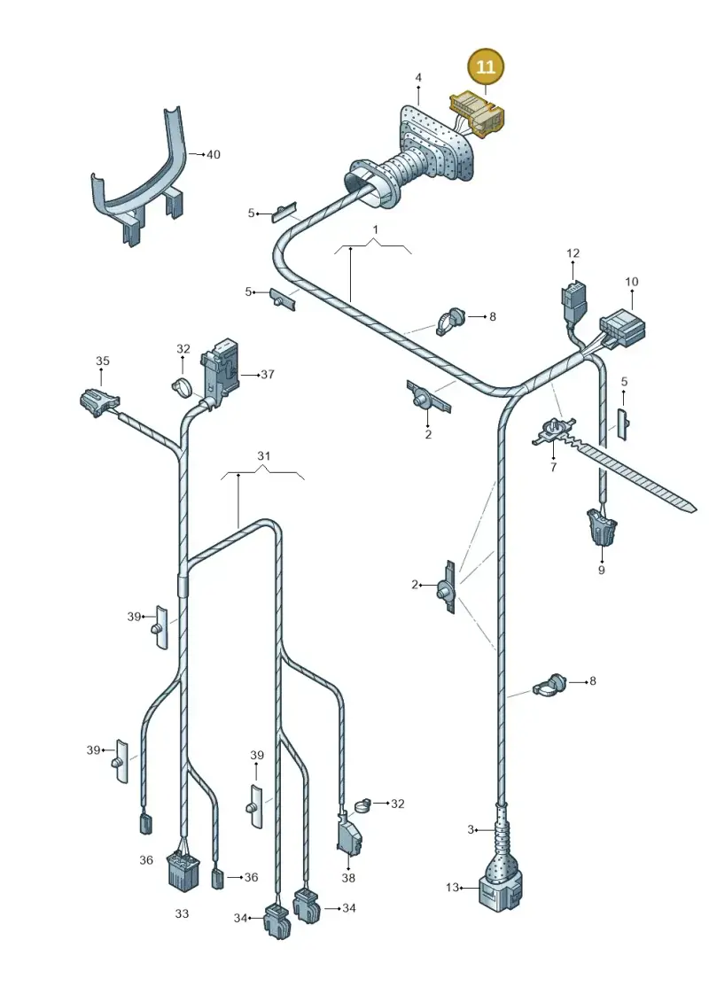 8E0972702 — SEAT Exeo ST Reference (2008-2011) diagram 249972350, position 11