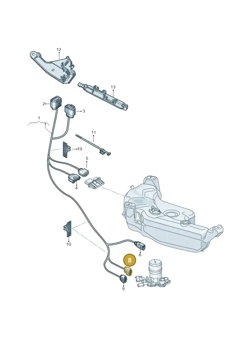 8E0973999 — SEAT Formentor TSI CUPRA (2020-) diagram 813971075, position 8