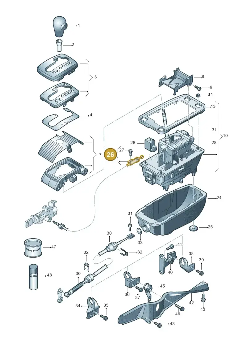 8E1713575 — SEAT Exeo ST Reference (2008-2011) diagram 454713200, position 26