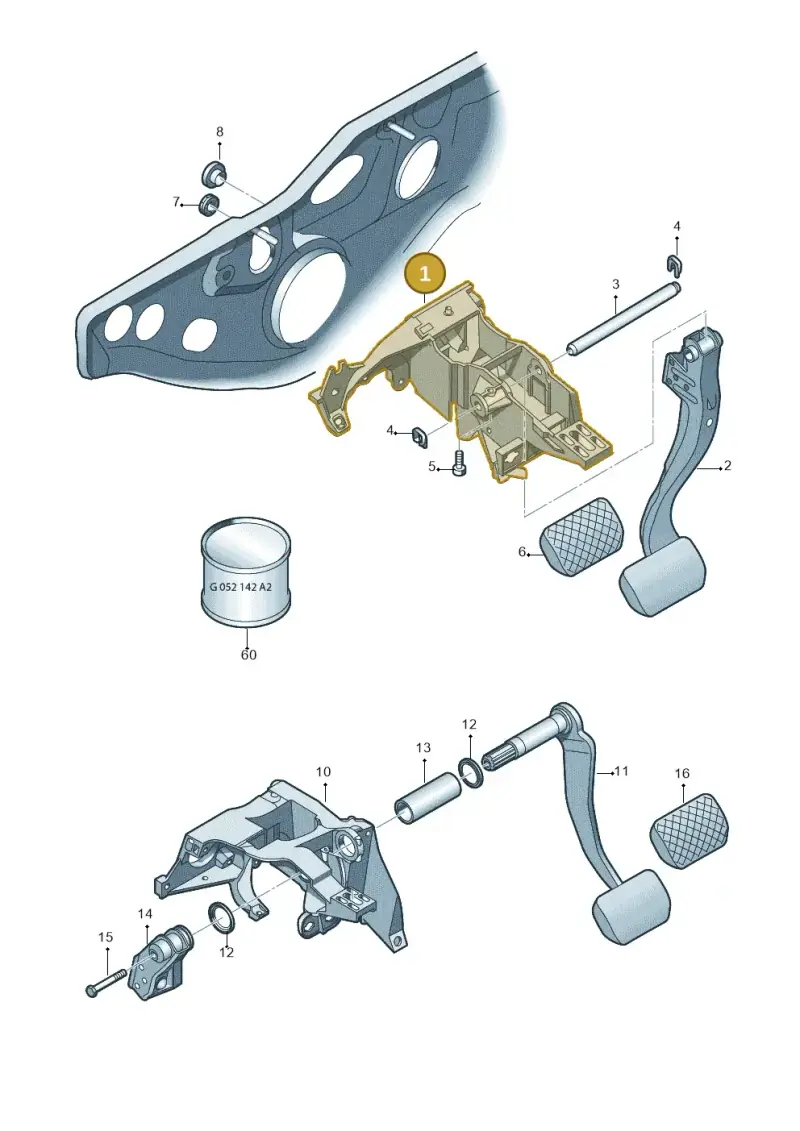 8E1721117D — SEAT Exeo ST Reference (2008-2011) diagram 454723250, position 1