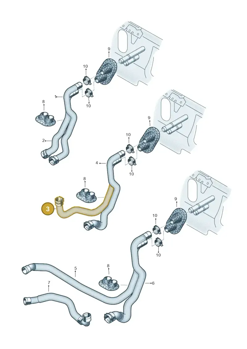 8E1819371T — SEAT Exeo ST Reference (2008-2011) diagram 249819500, position 3