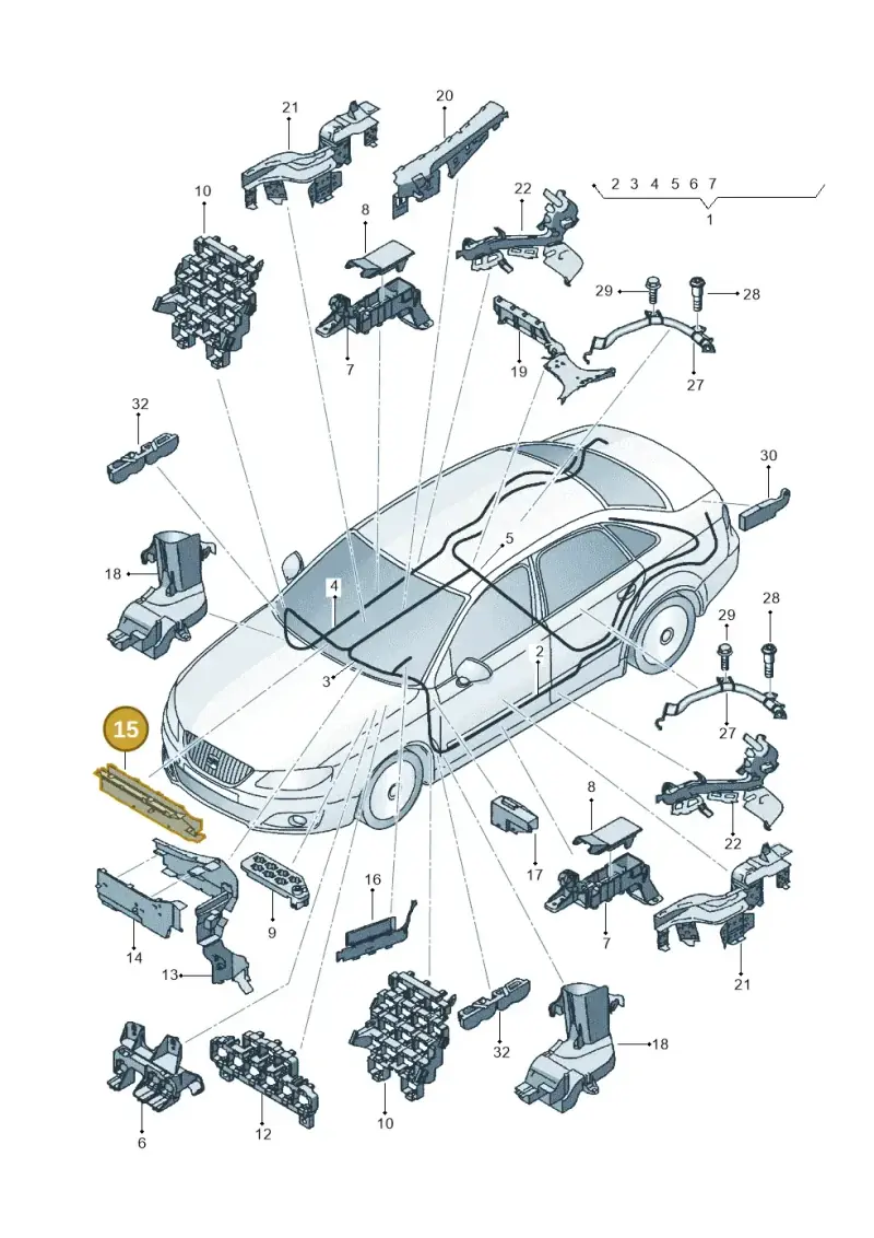 8E1971824D — SEAT Exeo ST Reference (2008-2011) diagram 664971800, position 15