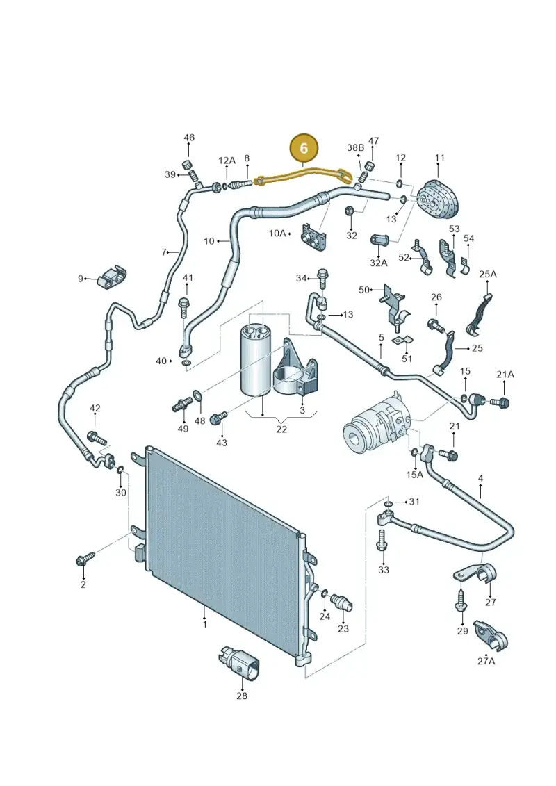 8E2260709E — SEAT Exeo ST Reference (2008-2011) diagram 249260410, position 6