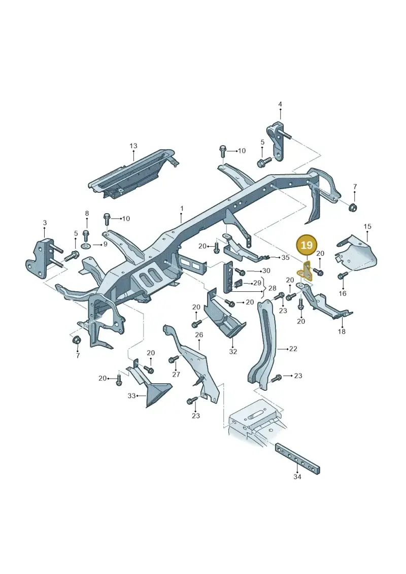 8E2880313A — SEAT Exeo ST Reference (2008-2011) diagram 273857000, position 19