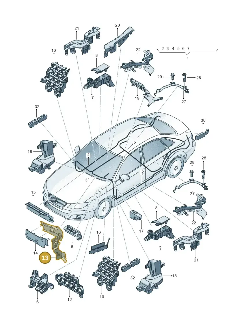 8E2971824 — SEAT Exeo ST Reference (2008-2011) diagram 664971800, position 13