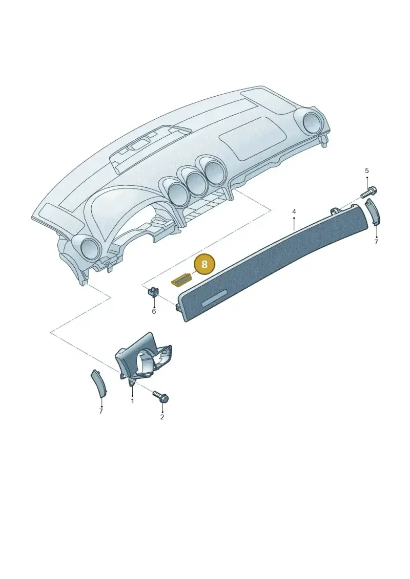 8H0845471 — SEAT Exeo ST Reference (2008-2011) diagram 273853500, position 8