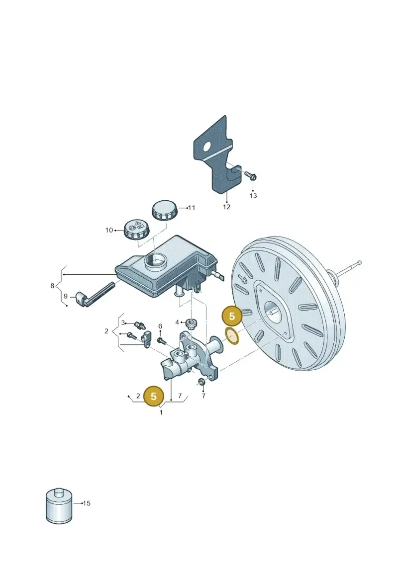 8K0611243B — SEAT Formentor TSI CUPRA (2020-) diagram 890611110, position 5