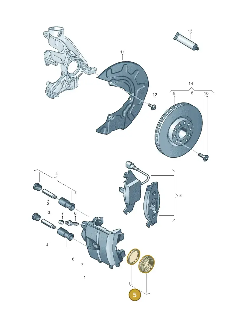 8K0698471 — SEAT Leon ST Stylance (2016-2020) diagram 780615100, position 5