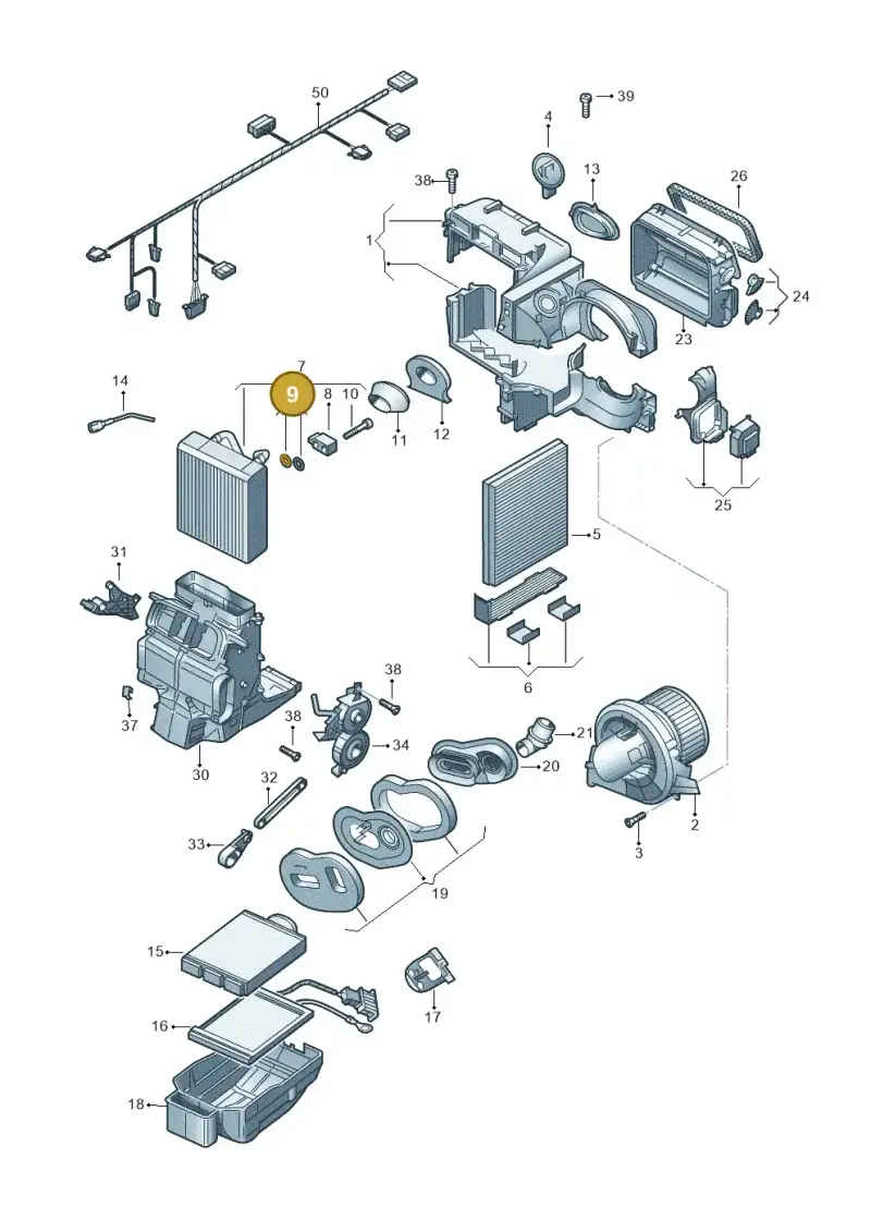 8K0820261 — SEAT Ibiza Stylance (2015-) diagram 773820100, position 9