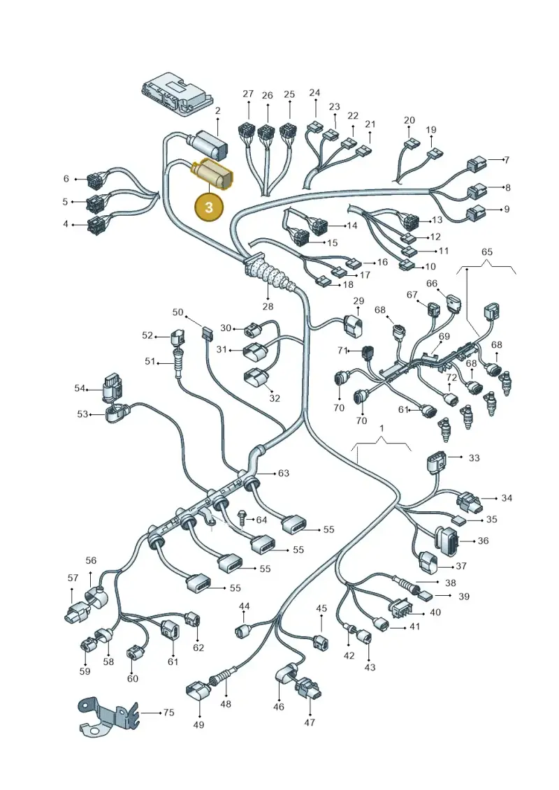8K0906385B — SEAT Exeo ST Reference (2008-2011) diagram 664971200, position 3