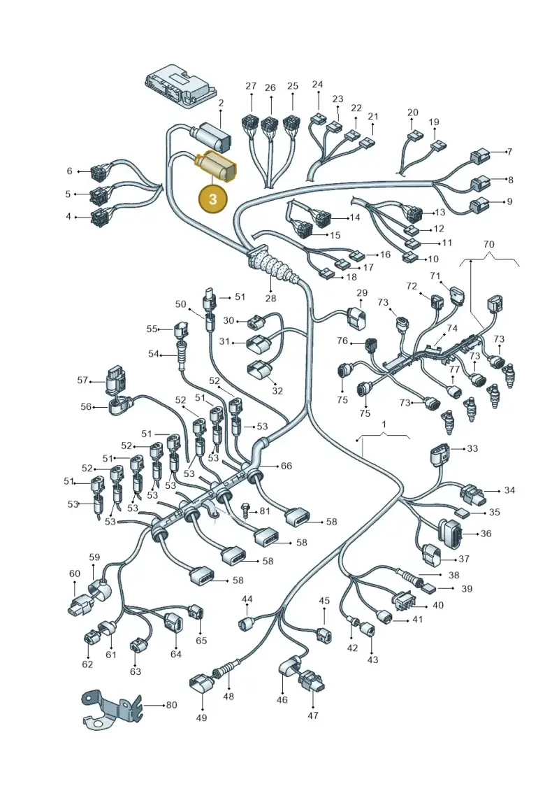 8K0906385B — SEAT Exeo ST Reference (2008-2011) diagram 664971210, position 3
