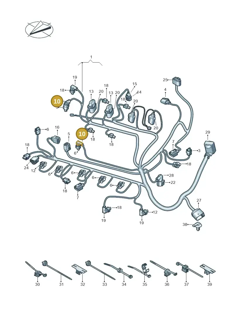 8K0971921 — SEAT Formentor TSI CUPRA (2020-) diagram 5h0971010, position 10