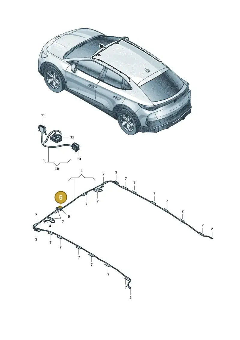 8K0972416 — SEAT Tavascan Cupra (2023-) diagram 20h972070, position 5