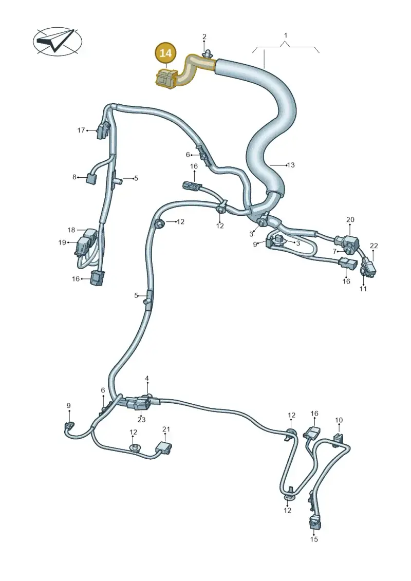 8K0972483C — SEAT EBoost CUPRA (2021-) diagram 10a972027, position 14