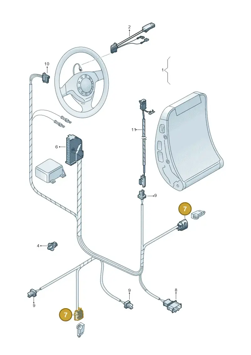 8K0973323 — SEAT Alhambra (2006-2010) diagram 245972250, position 7