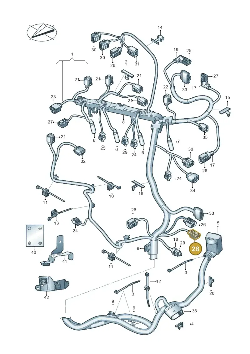 8K0973702B — SEAT Tarraco FR (2018-2024) diagram 793971250, position 28